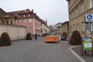 Die Würzburger Hofstraße in Richtung Residenz