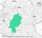 Hessen: Klimaschutzplan, Quelle: Bundesamt für Kartographie und Geodäsie, 2015