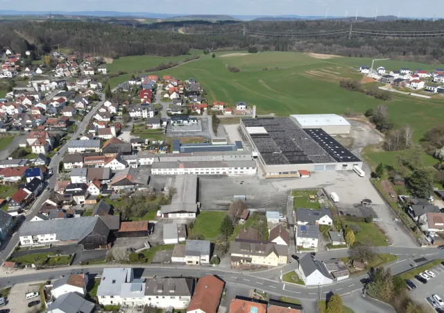 Blick aus Richtung Süden auf das Knorr-Gelände