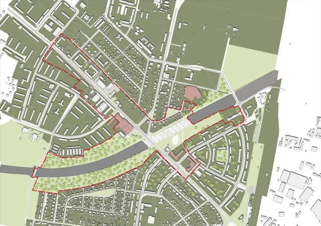 Ludwigsfelde: Übersicht Projektgebiet mit Förderkulisse