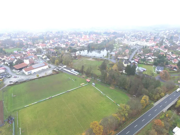 Wettbewerbsgebiet mit Blick auf Kemnather Altstadt