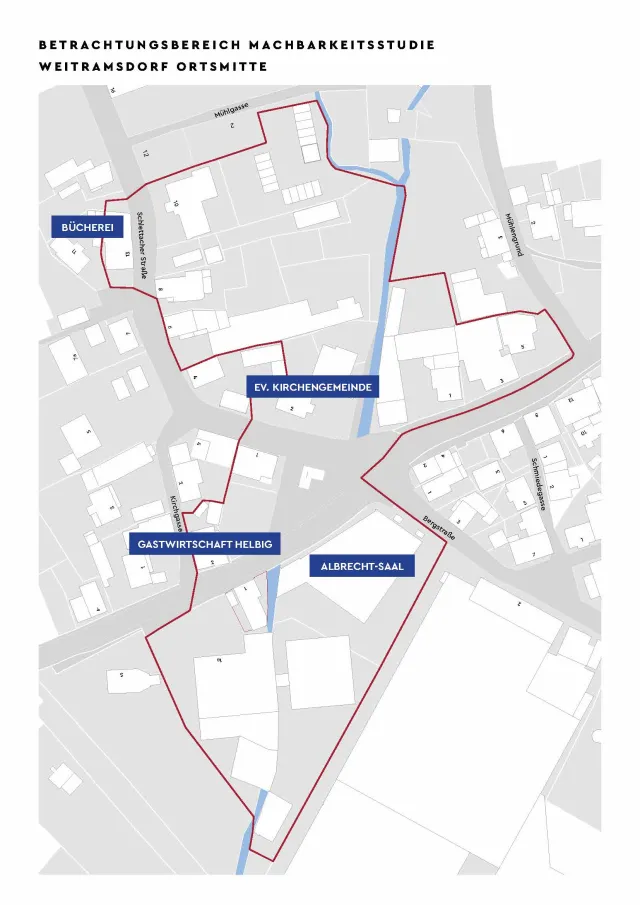 Betrachtungsbereich Ortsmitte Weitramsdorf