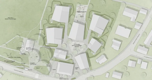 1. Preis_Lageplan (<abbr>HK</abbr> Architekten mit Cukrowicz Landschaften)