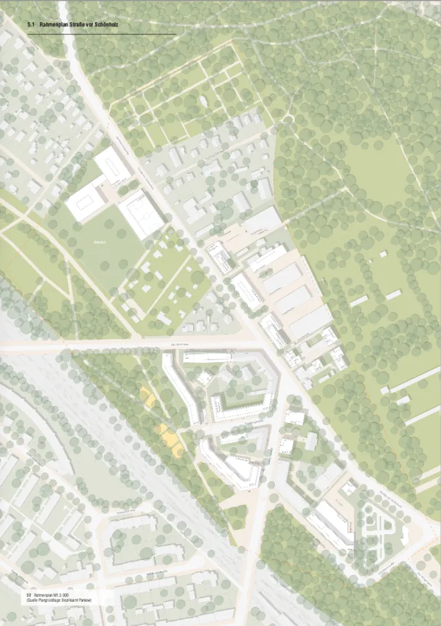 Rahmenplan Straße vor Schönholz