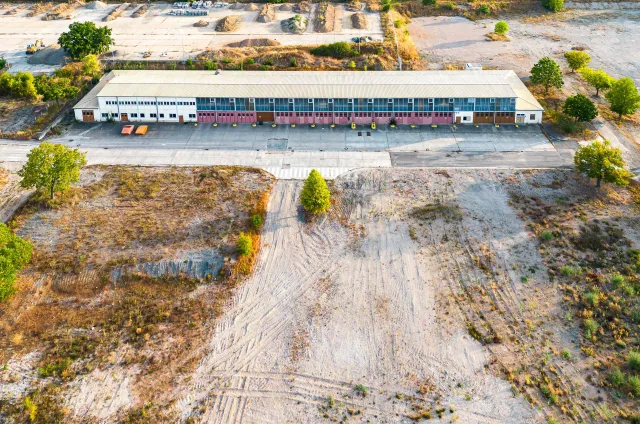 Luftbild der Halle 237 in Schweinfurt
