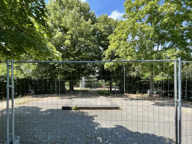 Blick auf dem Platz
