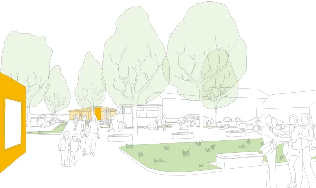 Mörfelden_Allendeplatz_Perspektive_A2_Blick_Richtung_EZIB