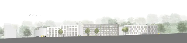 Stuttgart: Ansicht am Kochenhof