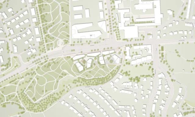 Stuttgart: Lageplan Entwurf
