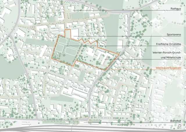 Lageplan des Wettbewerbsgebietes